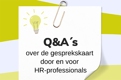 Q&A´s over de gesprekskaart voor en door HR-professionals